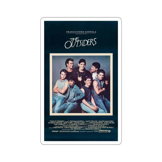 The Outsiders 1983 Movie Poster STICKER Vinyl Die-Cut Decal 6 Inch - The Sticker Space