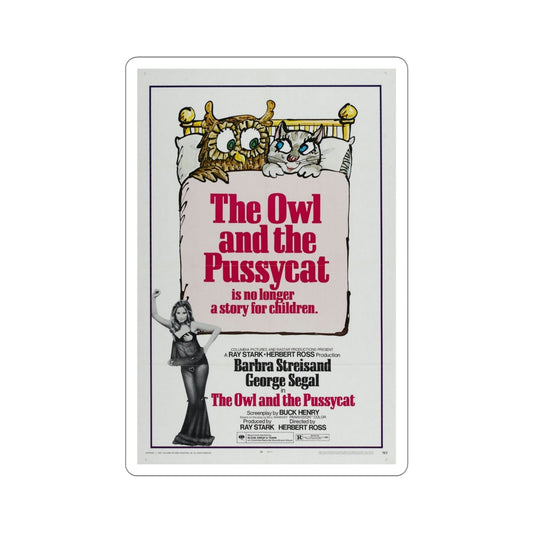 The Owl and the Pussycat 1970 Movie Poster STICKER Vinyl Die-Cut Decal-6 Inch-The Sticker Space