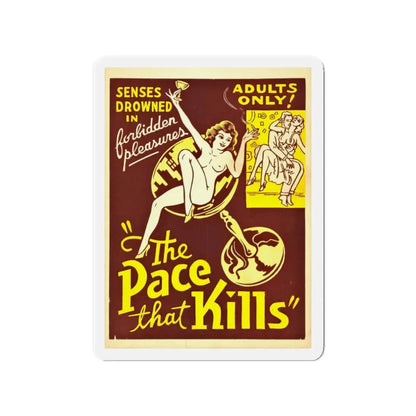 THE PACE THAT KILLS (COCAINE) 1935 Movie Poster - Refrigerator Magnet 3 Inch Die-Cut - The Sticker Space