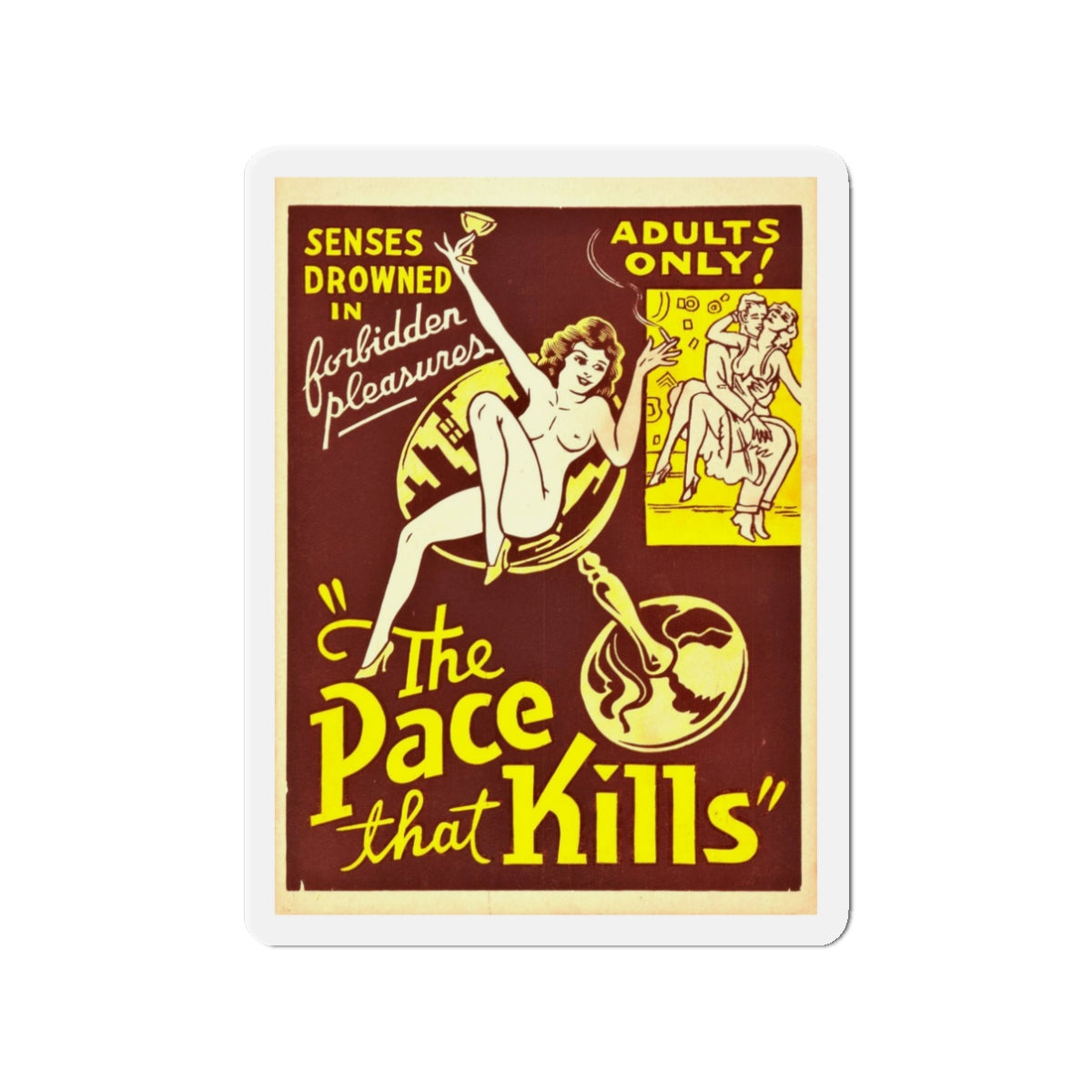 THE PACE THAT KILLS (COCAINE) 1935 Movie Poster - Refrigerator Magnet