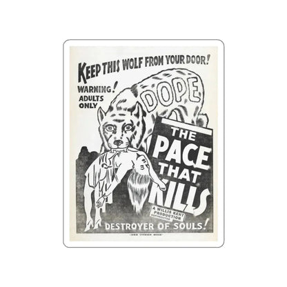 THE PACE THAT KILLS (COCAINE) 2 1935 Movie Poster STICKER Vinyl Die-Cut Decal 2 Inch - The Sticker Space