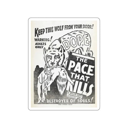 THE PACE THAT KILLS (COCAINE) 2 1935 Movie Poster STICKER Vinyl Die-Cut Decal 6 Inch - The Sticker Space