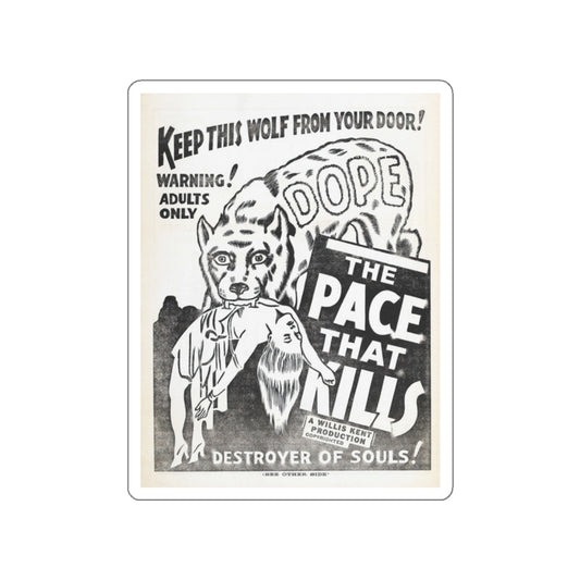 THE PACE THAT KILLS (COCAINE) 2 1935 Movie Poster STICKER Vinyl Die-Cut Decal-White-The Sticker Space