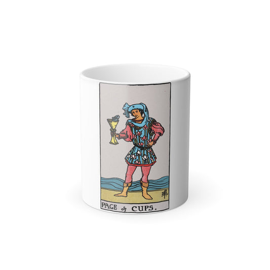 The Page of Cups (Tarot Card) Color Changing Mug 11oz-11oz-The Sticker Space