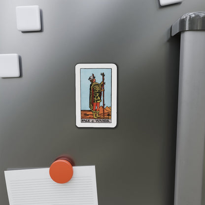 The Page of Wands (Tarot Card) Die-Cut Magnet-The Sticker Space