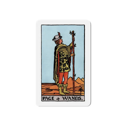 The Page of Wands (Tarot Card) Refrigerator Magnet 2 Inch - The Sticker Space