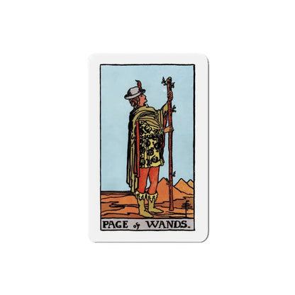 The Page of Wands (Tarot Card) Refrigerator Magnet 4 Inch - The Sticker Space