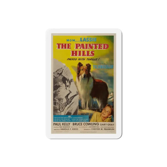 The Painted Hills 1951 Movie Poster Refrigerator Magnet 2 Inch - The Sticker Space