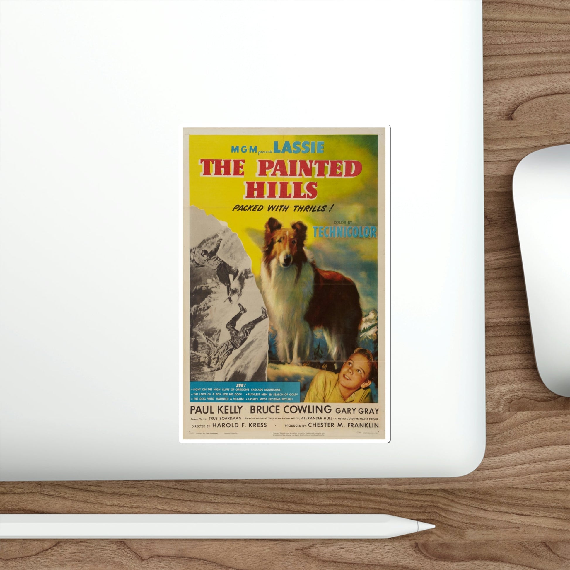 The Painted Hills 1951 Movie Poster STICKER Vinyl Die-Cut Decal-The Sticker Space