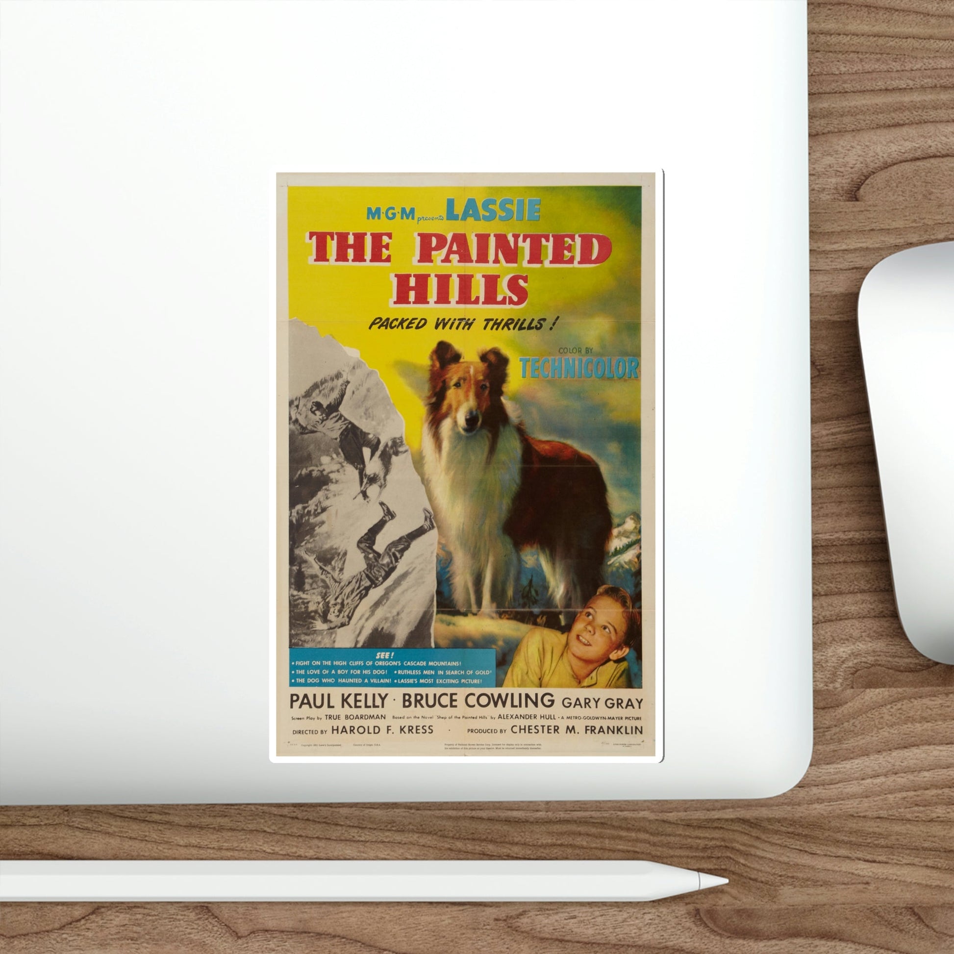 The Painted Hills 1951 Movie Poster STICKER Vinyl Die-Cut Decal-The Sticker Space