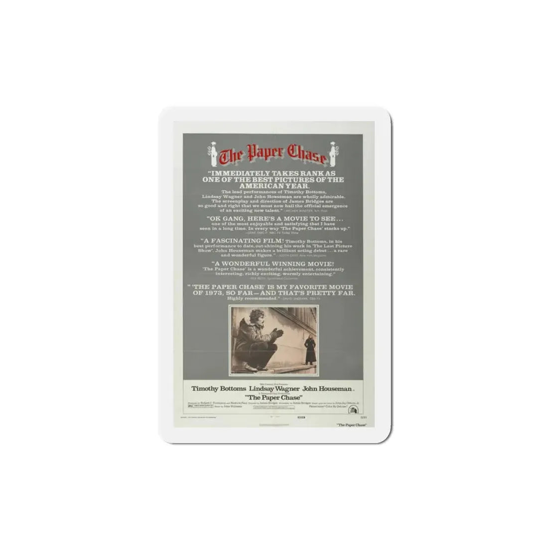 The Paper Chase 1973 Movie Poster Refrigerator Magnet 3 Inch - The Sticker Space