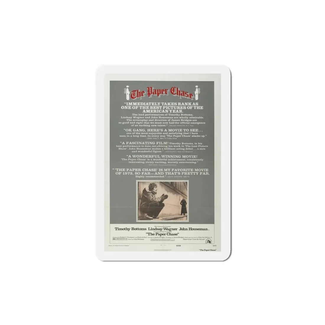 The Paper Chase 1973 Movie Poster Refrigerator Magnet 4 Inch - The Sticker Space