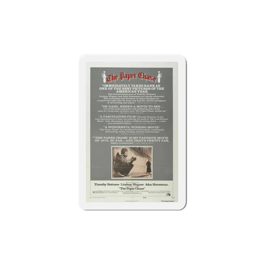 The Paper Chase 1973 Movie Poster Refrigerator Magnet 6 Inch - The Sticker Space