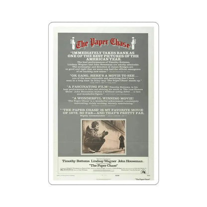 The Paper Chase 1973 Movie Poster STICKER Vinyl Die-Cut Decal 4 Inch - The Sticker Space