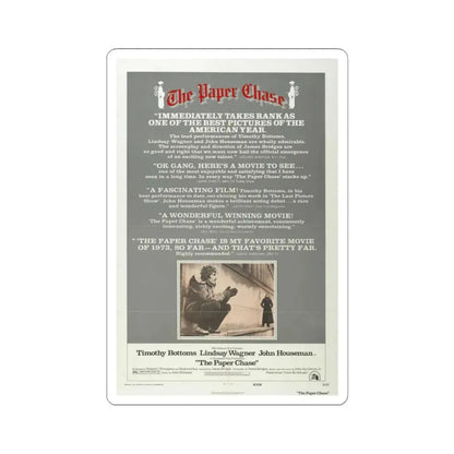 The Paper Chase 1973 Movie Poster - STICKER Vinyl Kiss-Cut Decal 3 Inch White - The Sticker Space