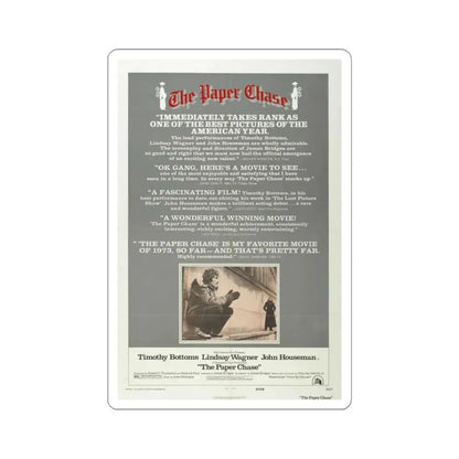 The Paper Chase 1973 Movie Poster - STICKER Vinyl Kiss-Cut Decal 4 Inch White - The Sticker Space