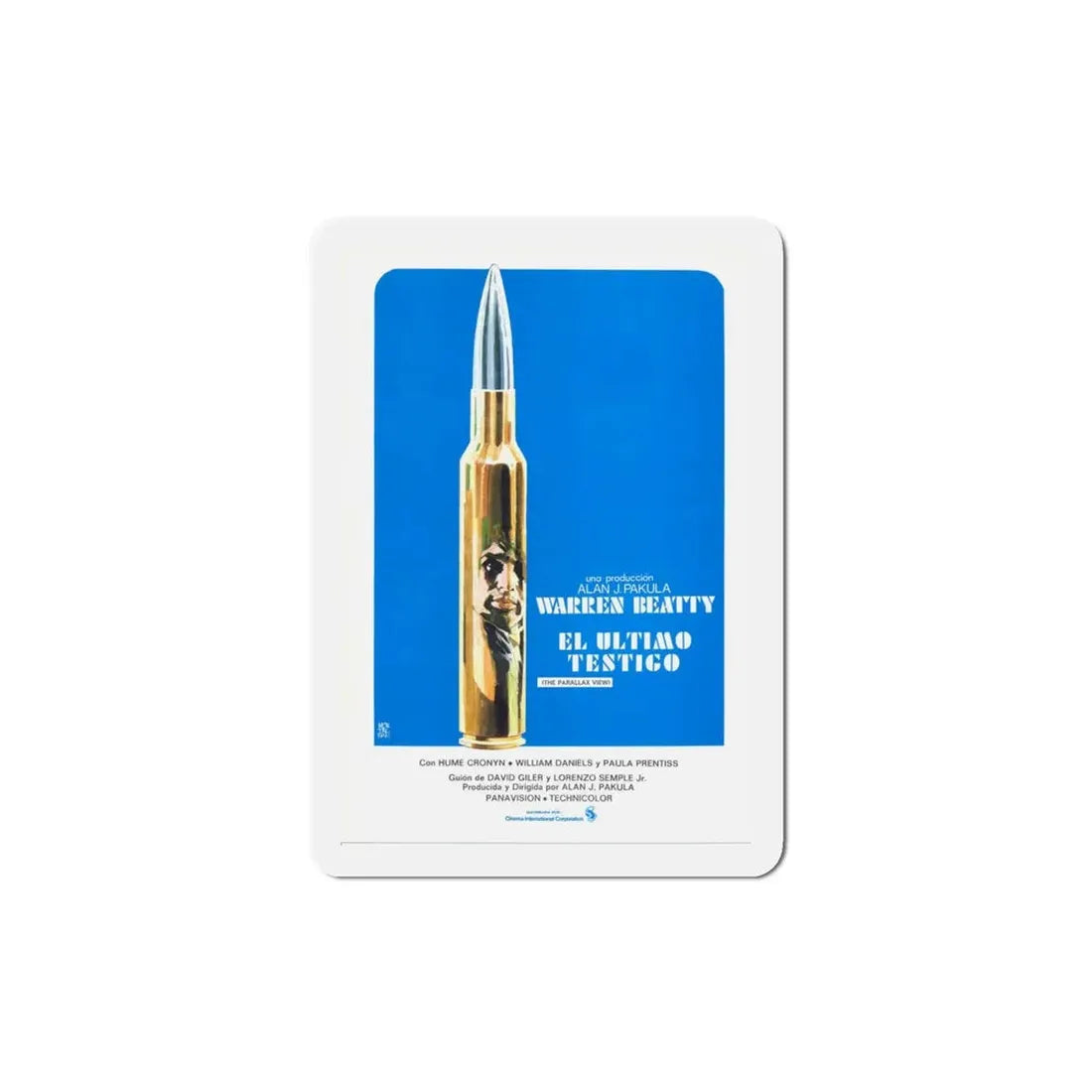 The Parallax View 1974 2 Movie Poster Refrigerator Magnet 4 Inch - The Sticker Space