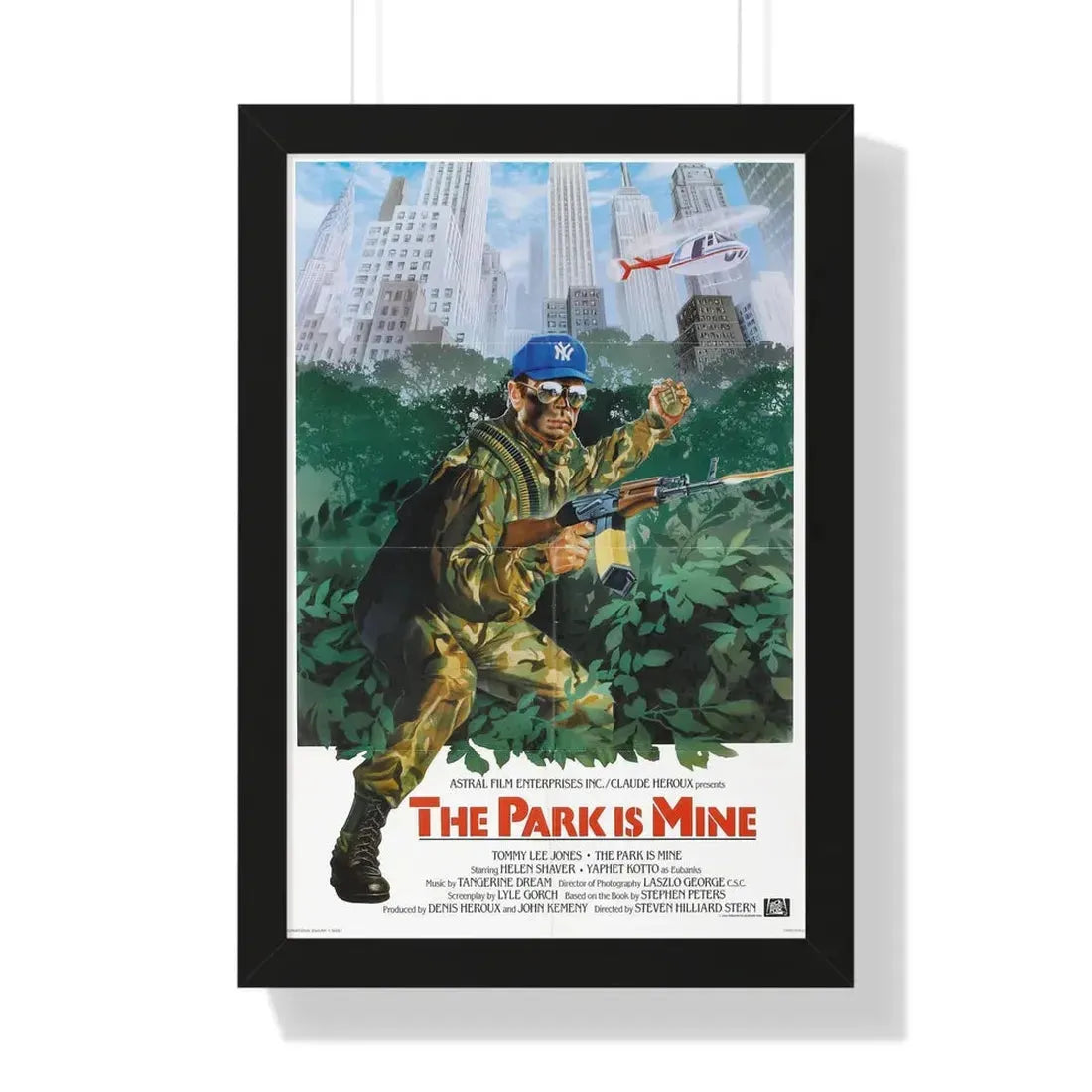 THE PARK IS MINE 1985 - Framed Movie Poster 16″ x 24″ Black - The Sticker Space