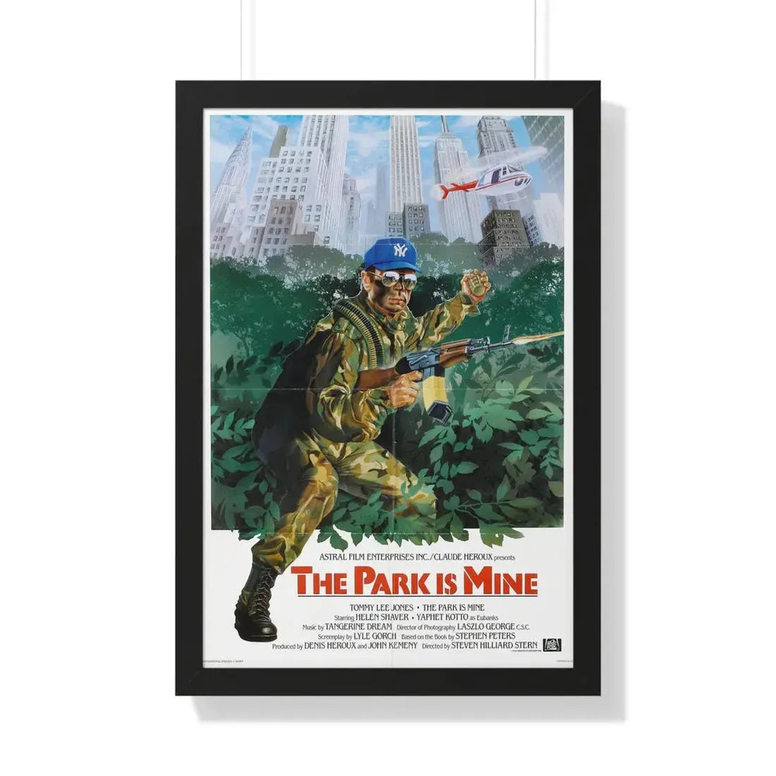 THE PARK IS MINE 1985 - Framed Movie Poster 20" x 30" Black - The Sticker Space