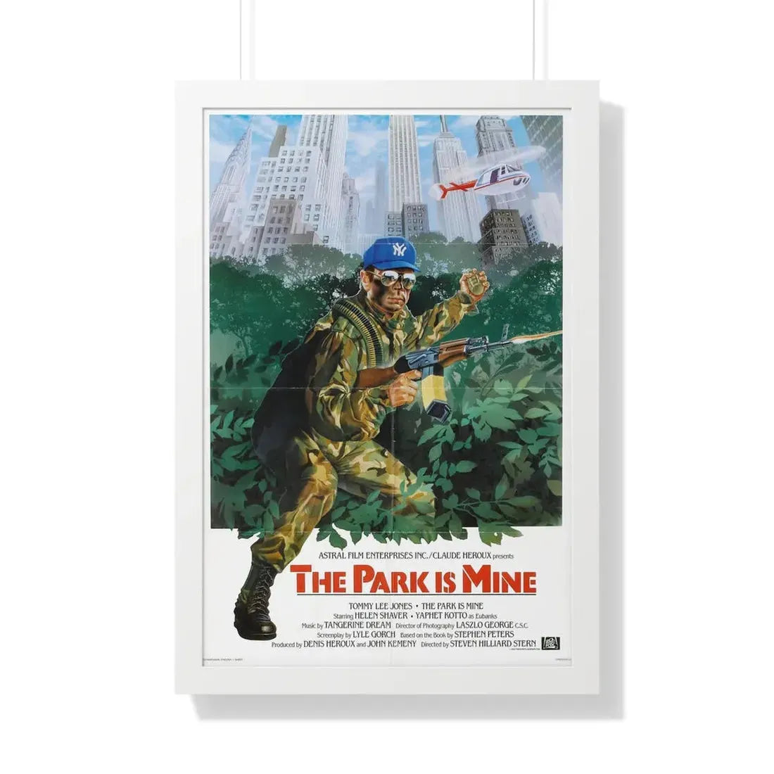THE PARK IS MINE 1985 - Framed Movie Poster 20" x 30" White - The Sticker Space