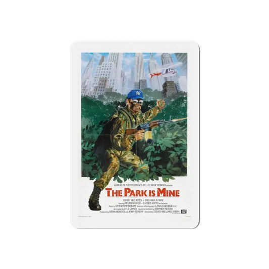 THE PARK IS MINE 1985 Movie Poster - Refrigerator Magnet 6 Inch Die-Cut - The Sticker Space