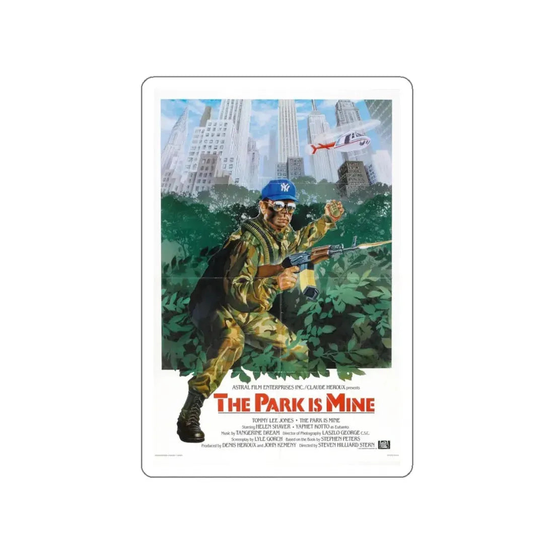 THE PARK IS MINE 1985 Movie Poster STICKER Vinyl Die-Cut Decal 5 Inch - The Sticker Space