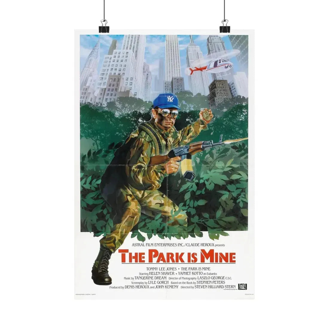 THE PARK IS MINE 1985 - Paper Movie Poster 12″ x 18″ Matte - The Sticker Space
