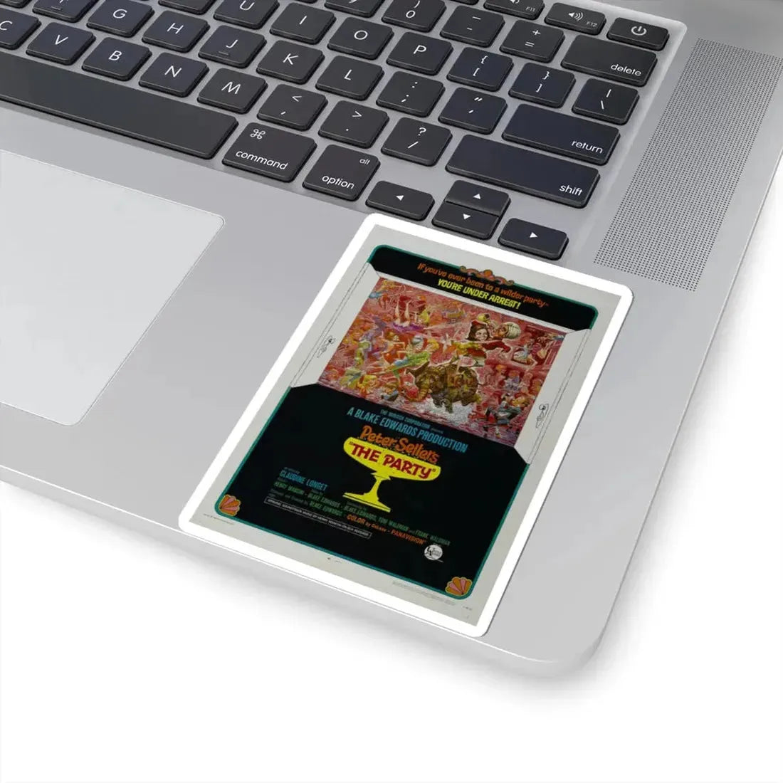 The Party 1968 Movie Poster - STICKER Vinyl Kiss-Cut Decal - The Sticker Space