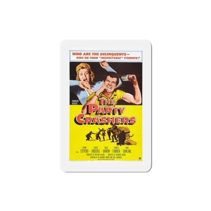 The Party Crashers 1958 Movie Poster Refrigerator Magnet 3 Inch - The Sticker Space