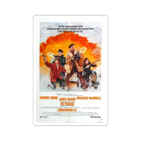 The Passage 1979 Movie Poster - STICKER Vinyl Kiss-Cut Decal 2 Inch White - The Sticker Space