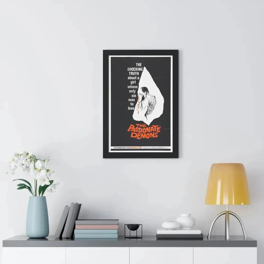 THE PASSIONATE DEMONS 1961 - Framed Movie Poster - The Sticker Space