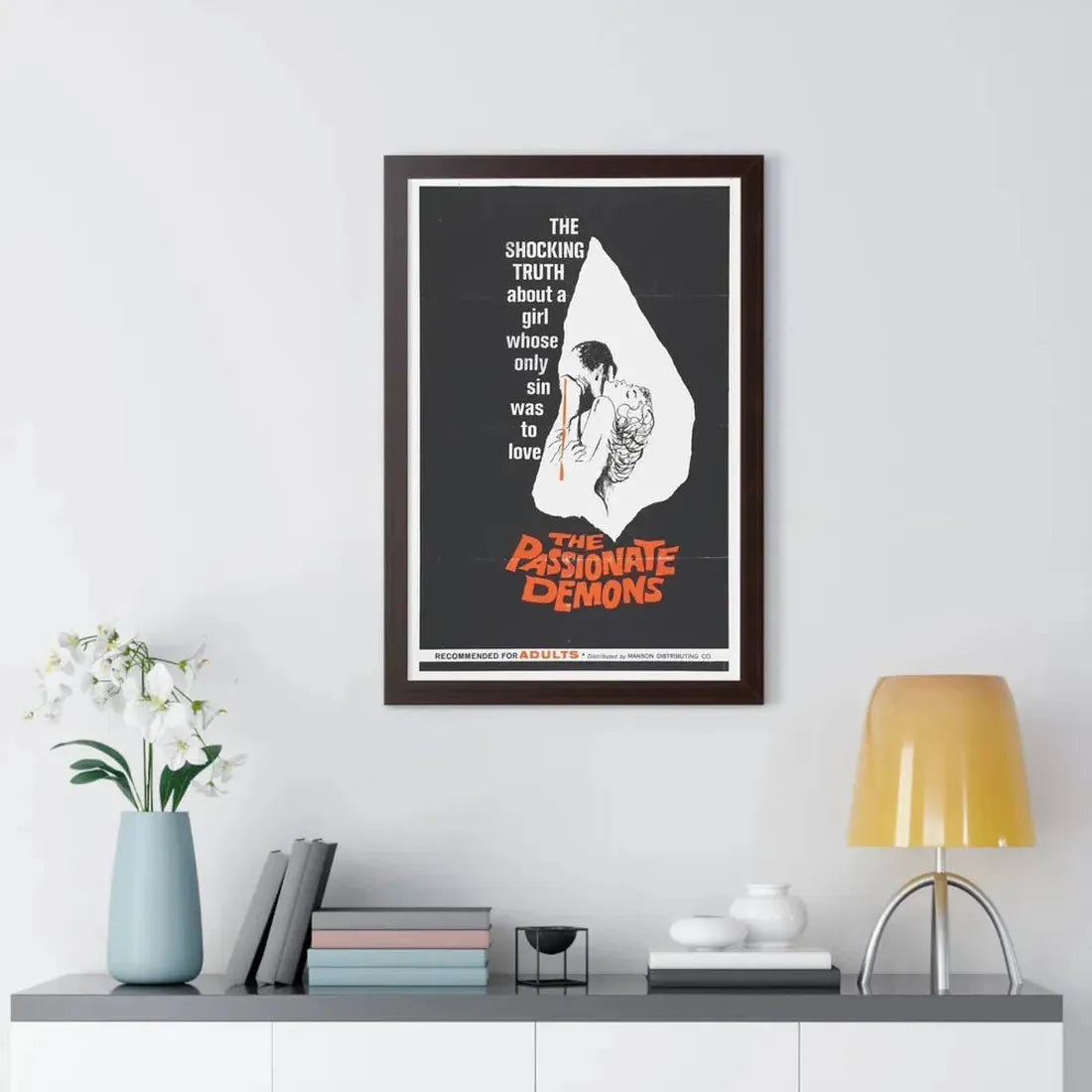 THE PASSIONATE DEMONS 1961 - Framed Movie Poster - The Sticker Space