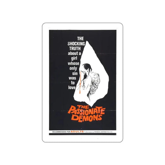 THE PASSIONATE DEMONS 1961 Movie Poster STICKER Vinyl Die-Cut Decal 2 Inch - The Sticker Space