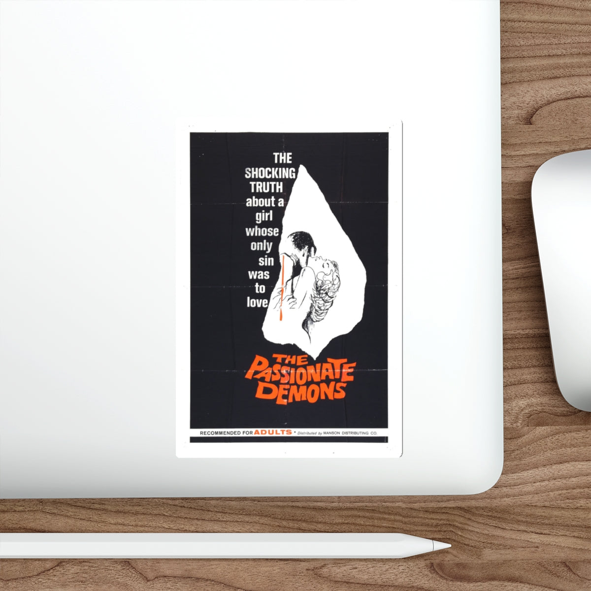 THE PASSIONATE DEMONS 1961 Movie Poster STICKER Vinyl Die-Cut Decal-The Sticker Space