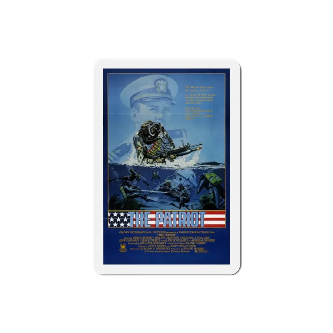 The Patriot 1986 Movie Poster Refrigerator Magnet 2 Inch - The Sticker Space