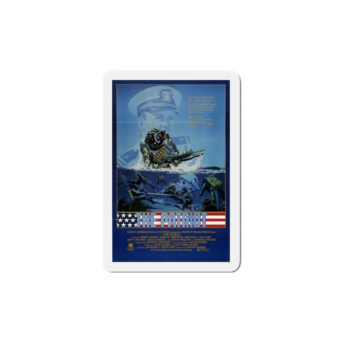 The Patriot 1986 Movie Poster Refrigerator Magnet 6 Inch - The Sticker Space