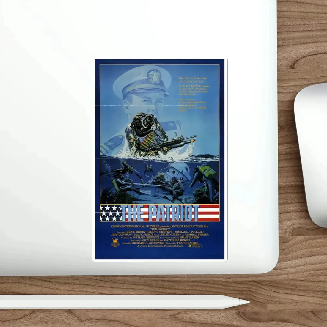 The Patriot 1986 Movie Poster STICKER Vinyl Die-Cut Decal - The Sticker Space