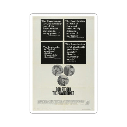 The Pawnbroker 1965 Movie Poster STICKER Vinyl Die-Cut Decal-5 Inch-The Sticker Space