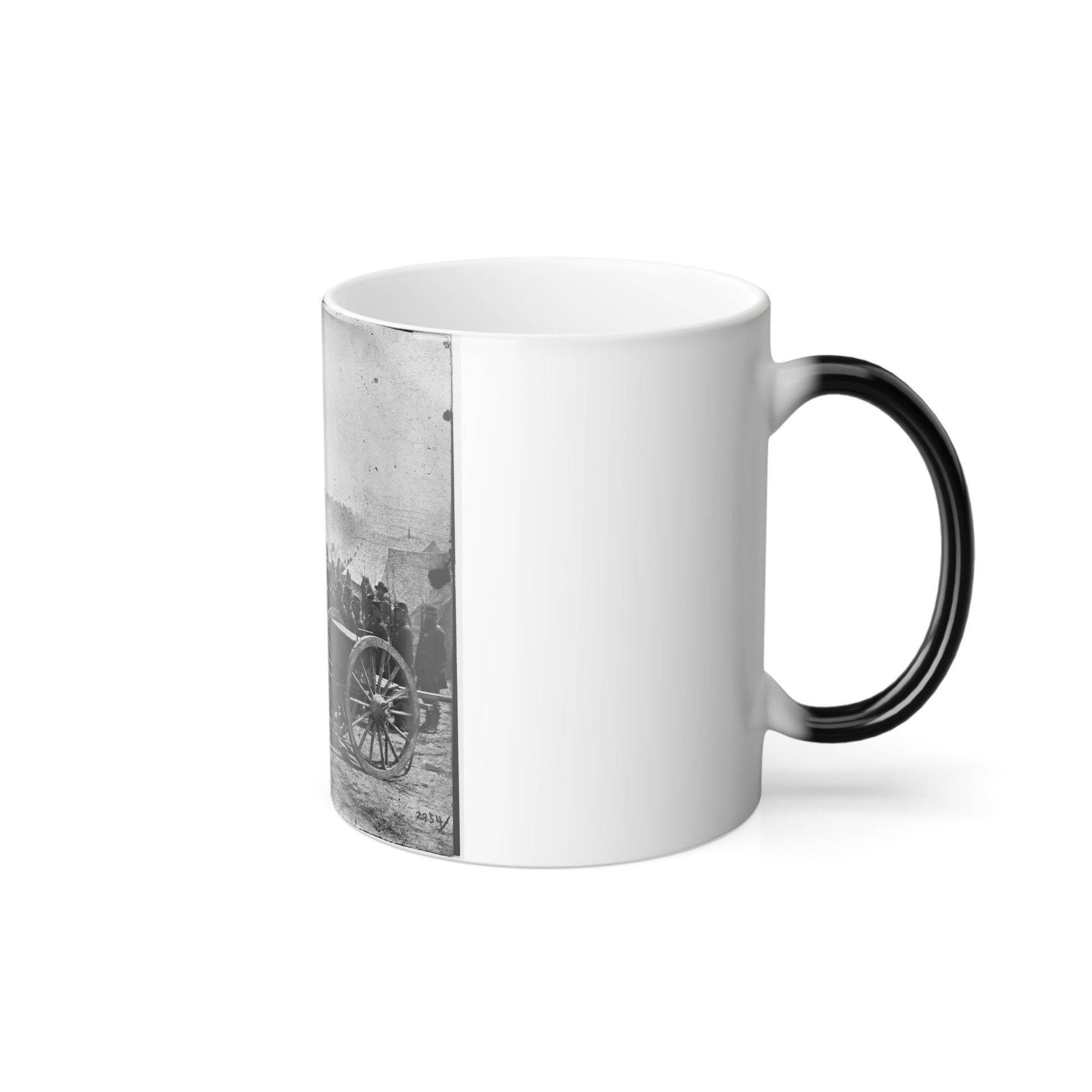The Peninsula, Va. A 12-Pdr. Howitzer Gun Captured by Butterfield's Brigade Near Hanover Court House, May 27, 1862 (U.S. Civil War) Color Morphing Mug 11oz-11oz-The Sticker Space