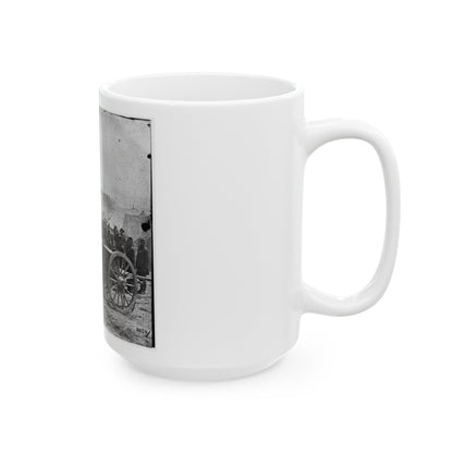 The Peninsula, Va. A 12-Pdr. Howitzer Gun Captured By Butterfield's Brigade Near Hanover Court House, May 27, 1862 (U.S. Civil War) White Coffee Mug-The Sticker Space