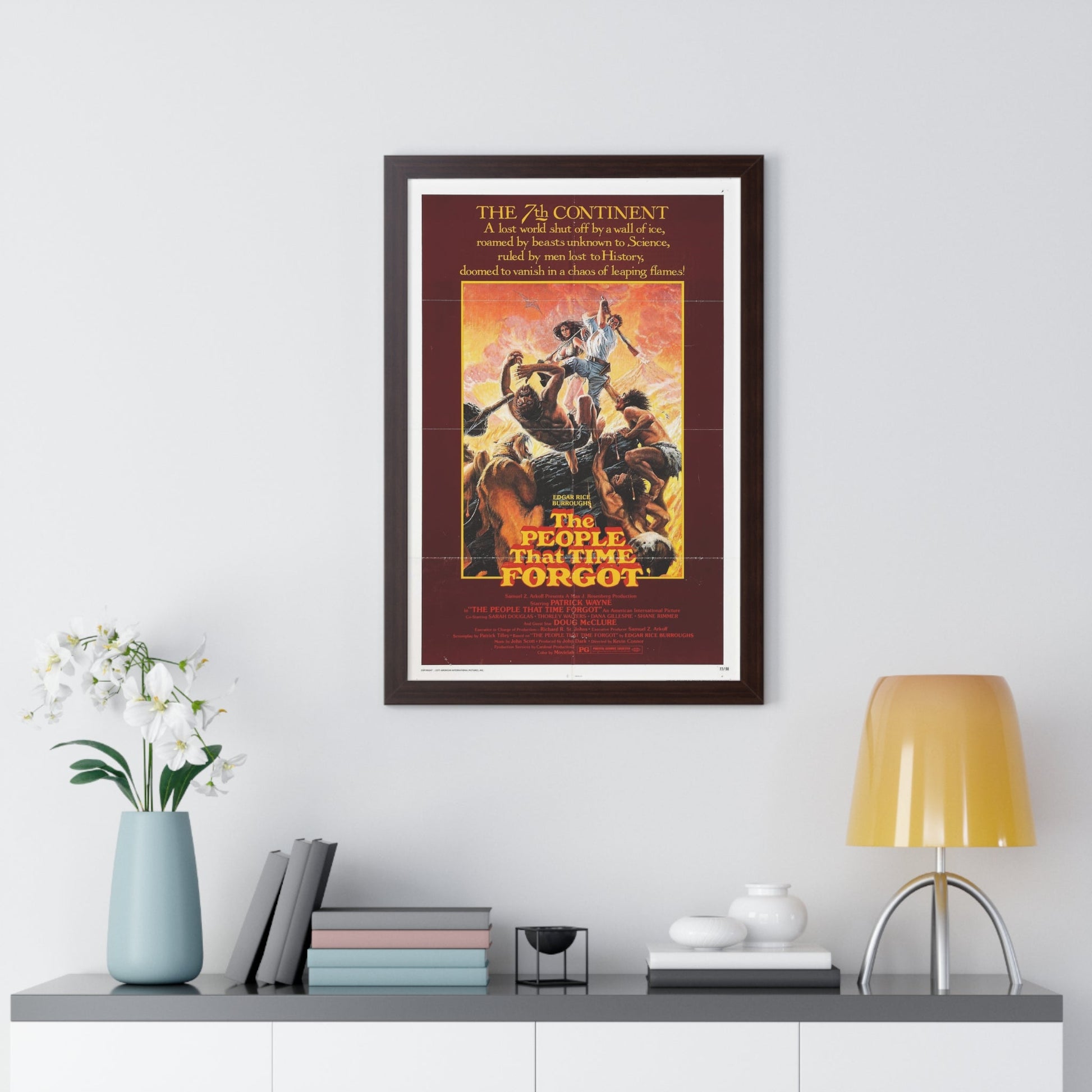 THE PEOPLE THAT TIME FORGOT 1977 - Framed Movie Poster-The Sticker Space