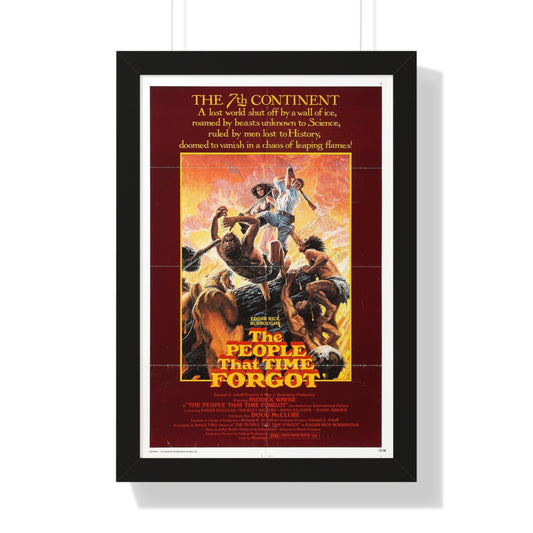 THE PEOPLE THAT TIME FORGOT 1977 - Framed Movie Poster-16″ x 24″-The Sticker Space