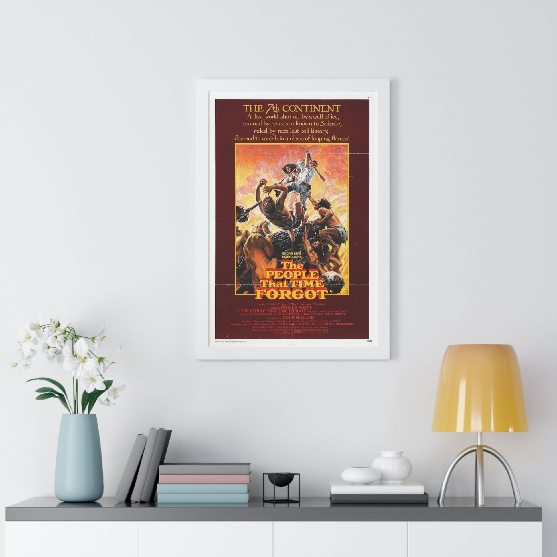 THE PEOPLE THAT TIME FORGOT 1977 - Framed Movie Poster-The Sticker Space