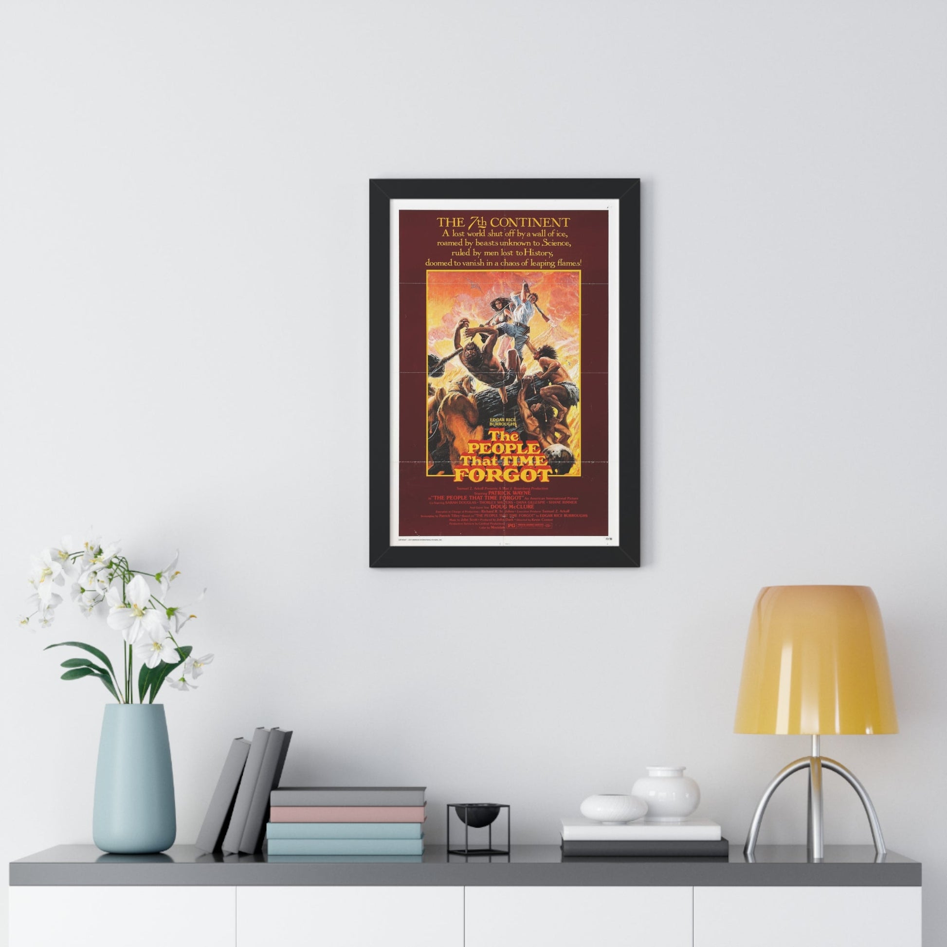 THE PEOPLE THAT TIME FORGOT 1977 - Framed Movie Poster-The Sticker Space