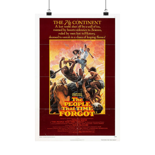 THE PEOPLE THAT TIME FORGOT 1977 - Paper Movie Poster-12″ x 18″-The Sticker Space