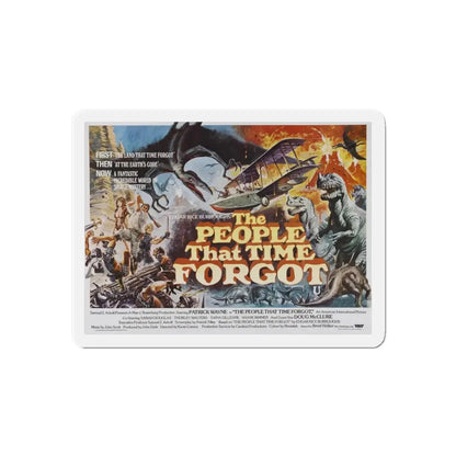THE PEOPLE THAT TIME FORGOT (2) 1977 Movie Poster - Refrigerator Magnet 4 Inch Die-Cut - The Sticker Space