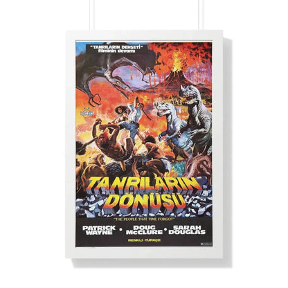 THE PEOPLE THAT TIME FORGOT (TURKEY) 1977 - Framed Movie Poster 20" x 30" White - The Sticker Space