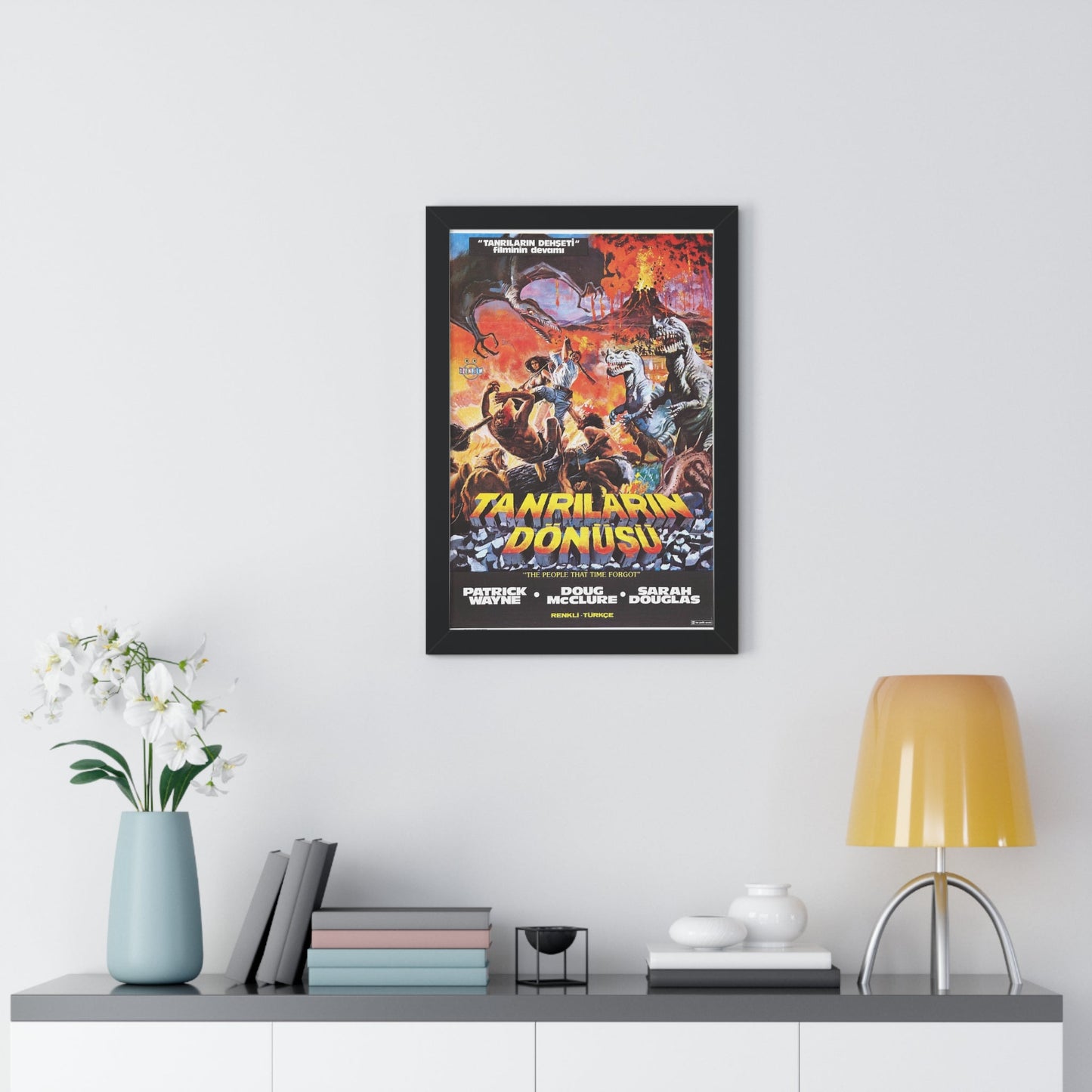 THE PEOPLE THAT TIME FORGOT (TURKEY) 1977 - Framed Movie Poster-The Sticker Space