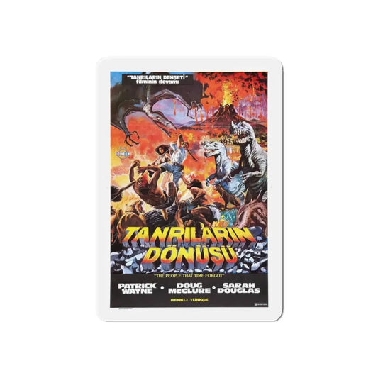 THE PEOPLE THAT TIME FORGOT (TURKEY) 1977 Movie Poster - Refrigerator Magnet 6 Inch Die-Cut - The Sticker Space