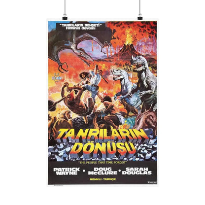 THE PEOPLE THAT TIME FORGOT (TURKEY) 1977 - Paper Movie Poster 16″ x 24″ Matte - The Sticker Space